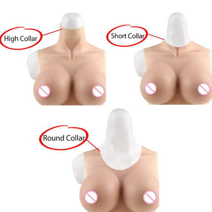 KnowU-Lifelike Ultra-thin Fake Breast A/B/C/D/E/G/H Cup Huge Breast Shake Suitable For Role Playing Cross Dressing Dance