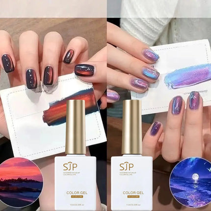 15ml Marine Cat Eye Gel Nail Polish, UV Nail Gel, DIY Nail Art Charm, Y2K Style Nail Art