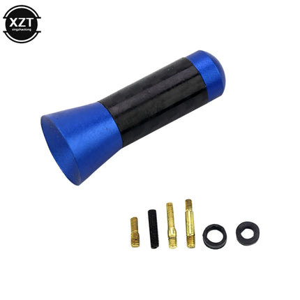 3.5cm Car Antenna Carbon Fiber Antenna Short Antena Radio FM/AM Metal Receiving Antennas Car Radio Aerial Accessories