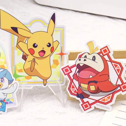 Genuine Pokemon Dazzling Stickers Cartoon Pikachu Toys Decals For Scrapbooks Diary Water Mugs Phones Decor Sticker Girls Gifts