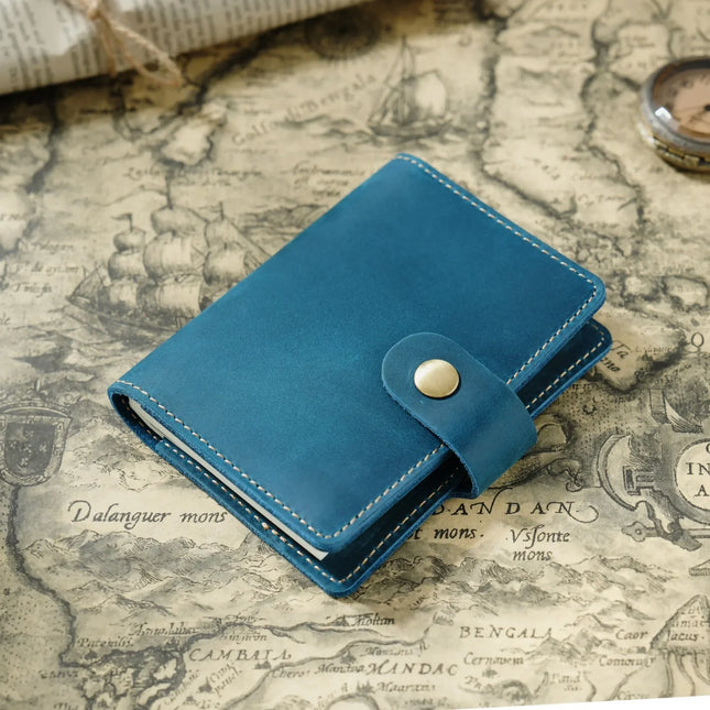 Vintage Leather Journals Cover Handmade Pocket Notebook Diary with Pen Holder Writing Notepad for Office School & Travel Journal