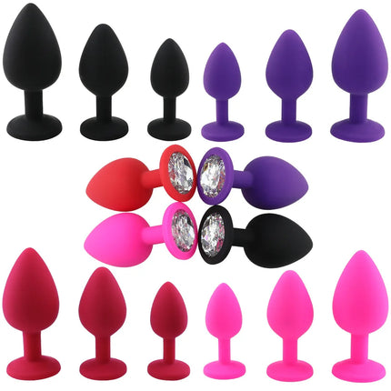 Soft Silicone Anal Plug Anal Toy Mini Bullet Vibrator Butt Plug Men Women Gay Couples Anal Prostate Stimulator Sex Toy for Adult