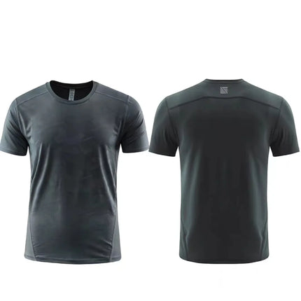 High-Quality Sport Quick-Drying T Shirt Custom Logo Round Neck Embroidery Polyester Print Personal Design Tops 2023