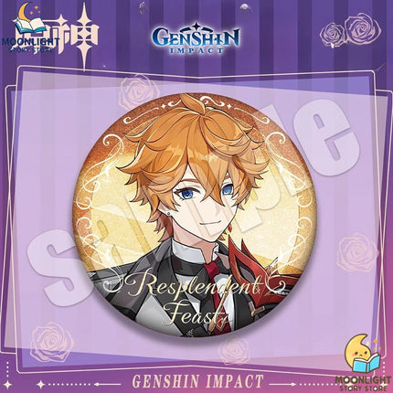 Genshin Impact Anime Merch Pendant Dadalia Qingqing Diluc Sano Yae Shenzi Badge Fans Collectible Accessories for Backpack Hoodie