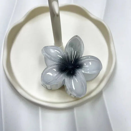 Hawaiian Gradient Hair Clips Flower Hair Claws Big Size Fashion Head Wear Hairpin for Women Girls Crab Barrette Hair Accessories