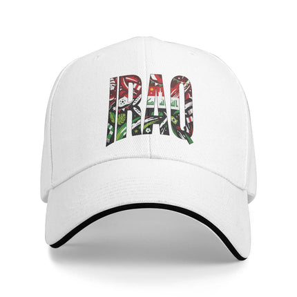 Women Men Iraq Flag Iraqi Outdoor Hat  Trucker Cap Casual Baseball Cap Snapback Hats