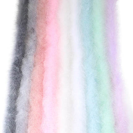 2M Soft Turkey Marabou Feather Boa 11-50g for Scarf Clothing Christmas Tree Decor Shawl Craft Costume Wedding Dress Plume Boas