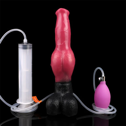 LEZEE Inflatable Dildo Soft Silicone Dog Dildos Squirting Penis Soft Buttplug Penetration Anal Plug Sex Toys For Women