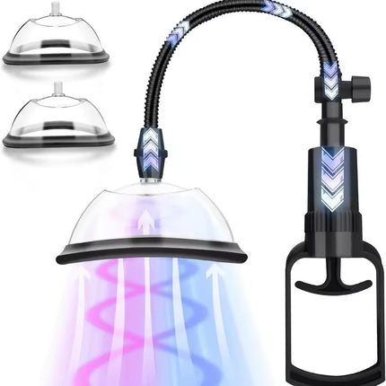 Manual Pussy Pump Vagina Clitoris Sucker Adult Sex Toy Manual Women Breast Massage Nipple Stimulator Enlarge Vacuum Pump Cover