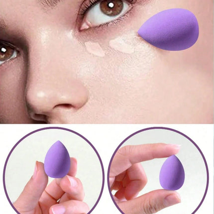 3/20/60Pcs Portable Reusable Water Drop Shape Mini Blender Sponge Beauty Cosmetic Foundation Cosmetic Sponge Makeup Blender