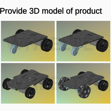 3WD 4WD Car Chassis with Camera Bracket Caster Wheel Encoder Motor Robot Car For Arduino Raspberry Pi Programmable Robot DIY Kit