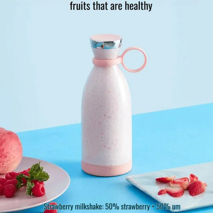 Portable Electric Blender Juicer Cup 6 Stainless Steel Blades USB Rechargeable 380ml Mini Blender Juicer Cup for Outdoor Travel
