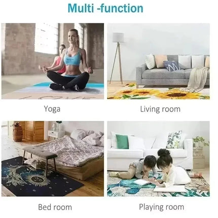 Fashion Shoes Sneakers Logo Print Carpet Rug for Living Room Corridor Bedroom Machine Washable Kid Room Play Floor Mat Gifts