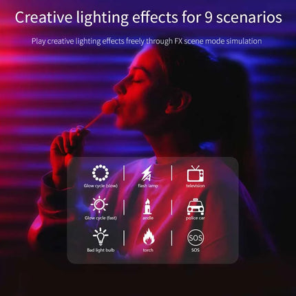 Mini RGB Fill Light Portable Video Lamp Photography Camera 2500K-9000K LED Lighting Cold Shoe For DSLR Camera For GoPro Vlog Kit