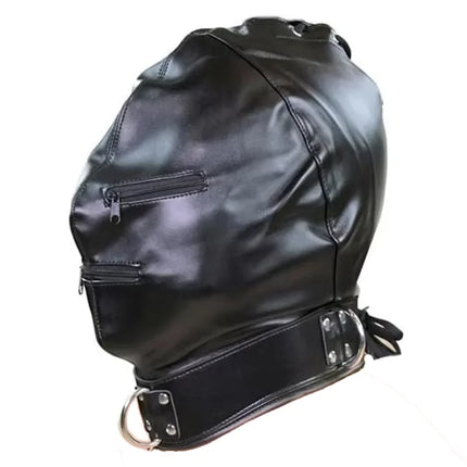 Bdsm Mask With Gag,Gear Bondage,Role Play Hood Padded Blindfold,Sex Toys For Couples,Head Harness SM Products