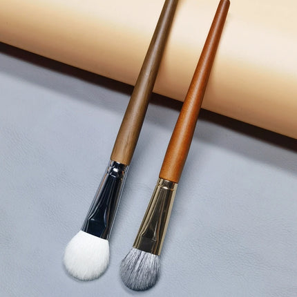 Natural Hair Blush Brush Face Highlighter Shadow Makeup Brushes Natural Goat Hairs Bronzer Pro Essential Cosmetic Tools