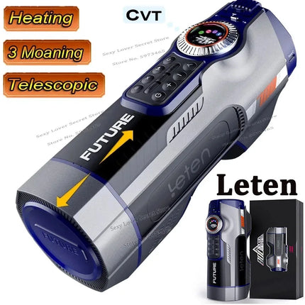 Leten 708 Future High Speed Automatic Telescopic Male Masturbator Vagina Real Pussy Heating Moaning Masturbation Sex Toy For Men