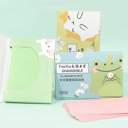 Green Tea Blotting Paper Oil Absorbing Sheets for Oily Skin Oil Control Face Makeup Blotting Paper Natural for Oily Skin Care