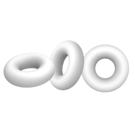 3Pcs Lasting Erection Penis Ring Male Delayed Ejaculation Scrotum TPE Reusable Cock Rings Testis Restraint Sex Toys For Men