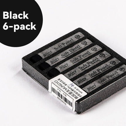 6/12Pcs Sketching Chalk Set Black White Non Toxic for Student Artist Drawing Sketch Graffiti Colorful Sticks Crayons Soft Pastel