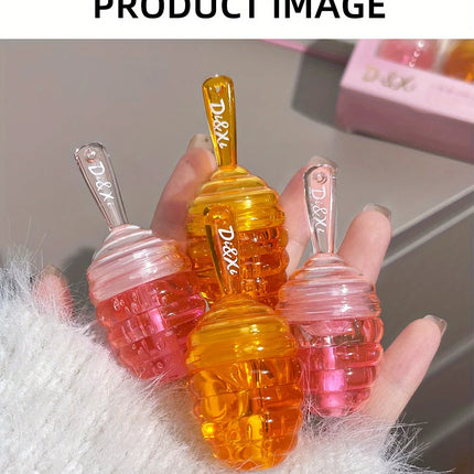 Small Honeypot Lip Oil Moisturizing and Fading Lip Pattern Water Lip Balm Dudu Lips