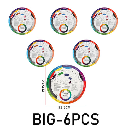 Professional Color wheel Card for Eyebrow Lip and Eyeline Microblading, Mixing Colorwheel for Permanent Makeup