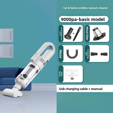 Handheld Wireless Vacuum Cleaner Powerful Suction Long Endurance Low Noise Multi-purpose Small