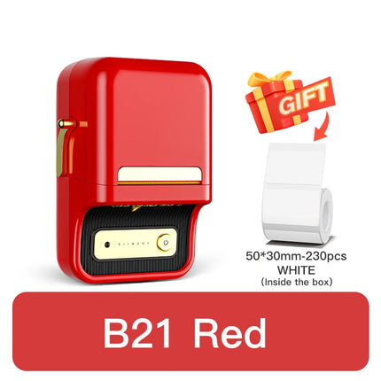NiiMbot B21 B21 PRO Bluetooth Adhesive Label Printers Mini Thermal Printer Wireless Barcode Label Maker for Office Clothing