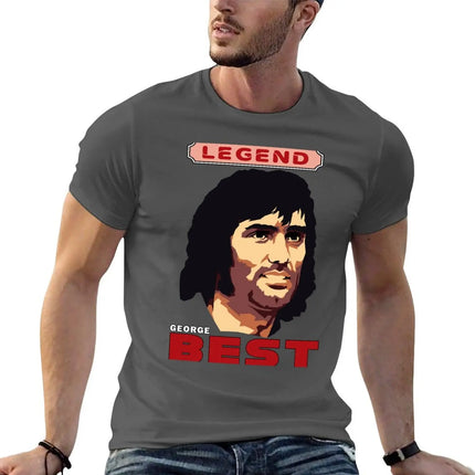 GEORGE BEST - Football Legend T-Shirt anime figures cheap stuff boys whites shirts graphic tees men clothing