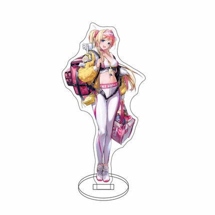 Anime Nikke Goddess Of Victory Figures Model Plate Sexy Girl Cute Girl Pattern Key Ring Acrylic Standing KeyChain for Women Men