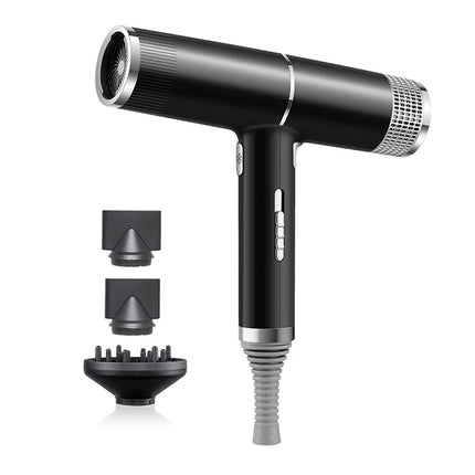 2025 Professional High-Power Ionic Portable Hair Dryer Blue Light Fast Drying New Concept for Hotels Metal Material Hot Sale