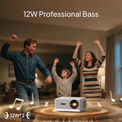 BYINTEK LOVE U14 Full HD 1080P Projector 4K  Smart Bluetooth WiFi 6 Supported 1250ANSI Auto Focus Home Theater Cinema Projectors