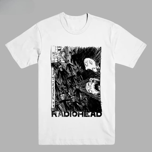 2025 American Vintage Radiohead Ok Computer Albums 90s Graphics Summer New Vintage Fashion Men and Women Streetwear