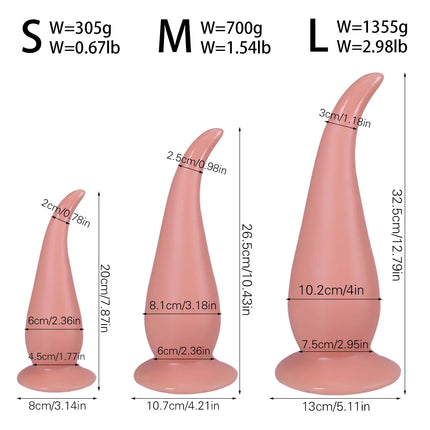 3 Size Tail Butt Plug Soft Silicone Tapon Anal Plug Man Woman Silky And Skin-Friendly But Plug Xl Analog Plug Man Plugs Anul