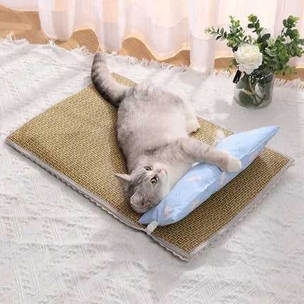 Portable Summer Cooling Mat for Dogs And Cats Waterproof Non-Slip Pet Bed Pad with Instant Cooling Technology