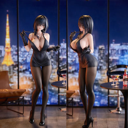 26CM Yokoyama Iwami Black Dress1/6 Ver. PVC Action Figure Sexy Anime +18 Uncensored for Adult Collection Gift Model Toys