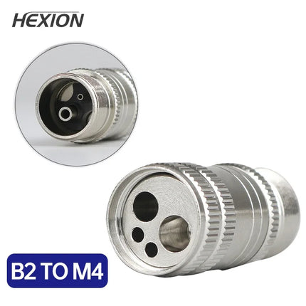 Dental Turbine Handpiece Adapter 4 Holes 2 Holes Changer Connector Dental High Speed Handpiece Spare Parts Tools for Air Motor