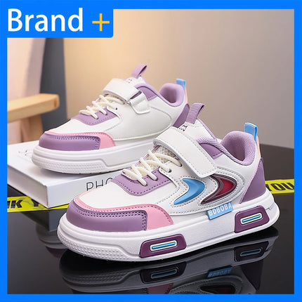 Children Casual Sneakers Fashion Comfortable Leather Outdoor Walking Board Shoes School Jogging Casual Shoes for Kids