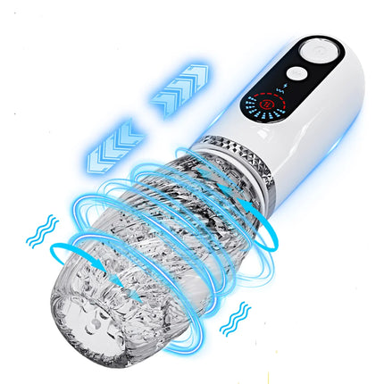 Typhoon- Automatic Telescopic Male Masturbator Thrusting Rotation Vibrating Vagina Masturbation Cup Sex Toys for Men Adult Goods
