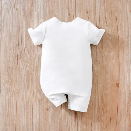 Children's Summer Short Sleeved Cartoon Series Cute Clothes For Boys And Girls Baby Jumpsuit 0-18 Months Baby Hoodie