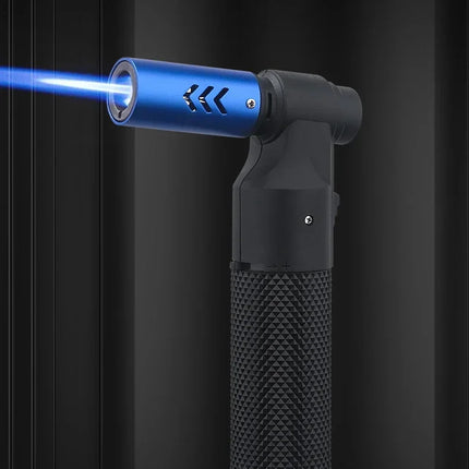 HONEST Metal Gas Lighter Jet Butane Cigar Lighter Windproof Kitchen Pipe BBQ Jewelry Welding Lighter Men's Outdoor Gadgets