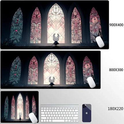 Large Hollow Knight PC Gaming Accessories Mouse Pad Office Laptop Cartoon Game Cabinet Mousepad Anime Cute HD Table Mat Carpet