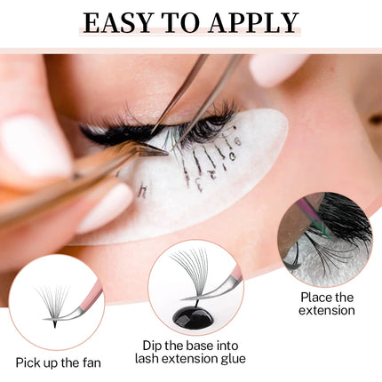 Blossom Lashes 500 Fans Bouquet Eyelashes Premade Fans C CC D curl Loose Pre Made Volume Fans Prefacts Eyelash Extension
