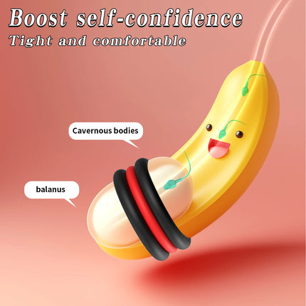 2 in 1 Penis Ring Ball Stretcher Scrotum Lock Cock Lasting Erection Extender Chastity Cock Cage For Man 18 Cock Ring Sex Toys