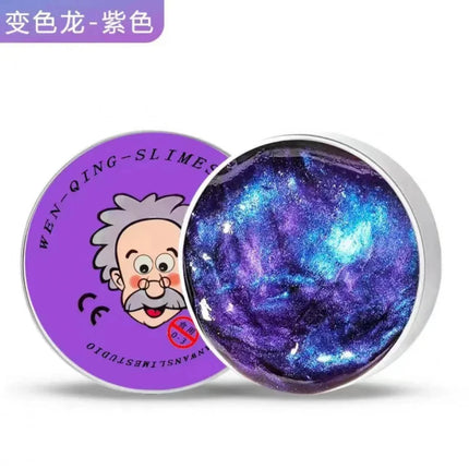 1Pack Clear Glass Lab Putty Crazy Stress Relief Putty with Tin Sensory Bouncing Toy Smart Thinking Toy Kids Holiday Gifts