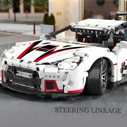 1:14 Building Block Sports Car RC Toy Car Building Block Toy Birthday Gift MOC Sports Car Model (1209+ Particles)