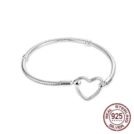 NEW 100% S925 pure silver Spider Man snake bone bracelet, suitable for original DlY bracelet, women's fashionable jewelry gift