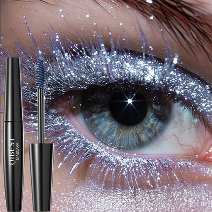 5 Colors Sparkling Mascara Gold Diamond Glitter Pearlescent Waterproof Fast Dry Eyelash Curl Extension Colorful Mascara Makeup