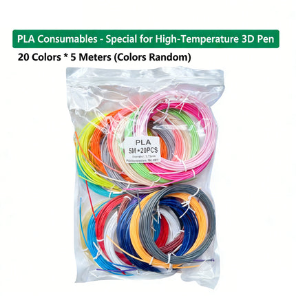 40 Colors 3D Pen Filament 1.75mm PLA Each Color 33 Feet 10m Glow-in-the-Dark 3D Filament Perfect Child Gift & Teaching-Specific