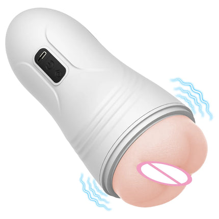 Automatic Male Masturbator Blowjob Sucking  Massager Pocket Pussy Real Vagina Machine Penis Train Cup Adult Sex Machine Toys Men